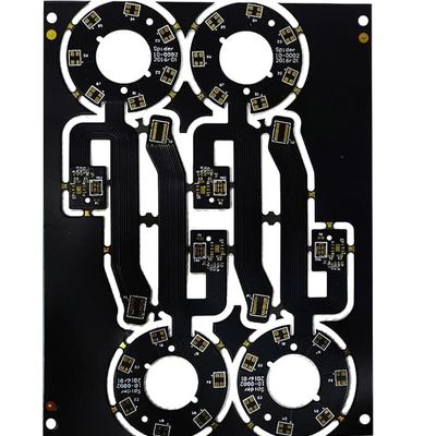 좋은 가격 6 층 PCB 판 두께 0.6 밀리미터 실크 스트린 백인과 흑인 솔더 마스크를 구부리세요 온라인으로