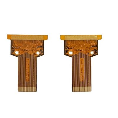 좋은 가격 2 층 유연한 PCB 회로판 1 온스 0.3 밀리미터 노란 커버 필름 온라인으로