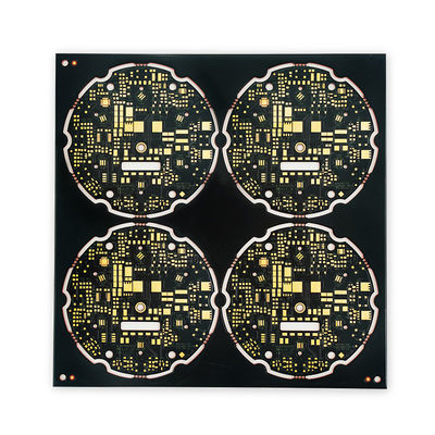 좋은 가격 2 층 구리 인쇄 회로 기판은 Cu 기반을 둔 ENIG PCB 검정색 / 노랑색에 탑승합니다 온라인으로