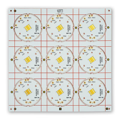 좋은 가격 Cu 기반을 둔 구리 PCB 1 층 회로 2 온스 ENIG 199.00mm*199.00mm 온라인으로