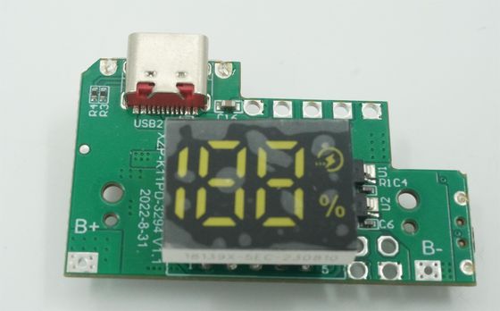좋은 가격 22.5W 파워 뱅크 PCBA 리?? 배터리 전원 및 모바일 충전기에 대한 딱딱한 PCB 공급 온라인으로